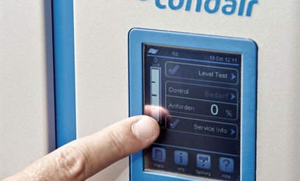 Condair RS มีการควบคุมแบบจอสัมผัส