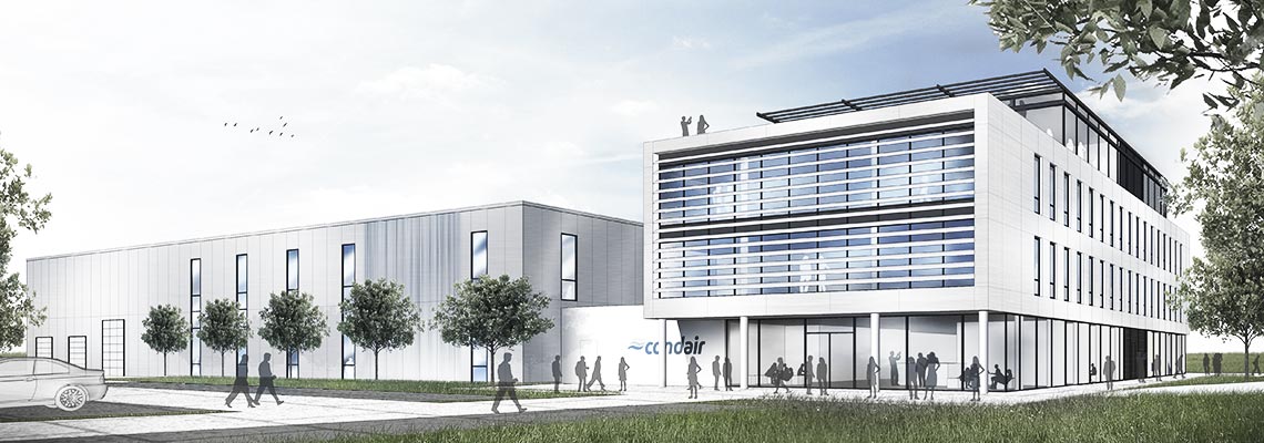  อาคารงานโลจิสติกส์และกา��ผลิตแห่งใหม่ของ Condair สำหรับ EMEA ใน Hamburg/Norderstedt